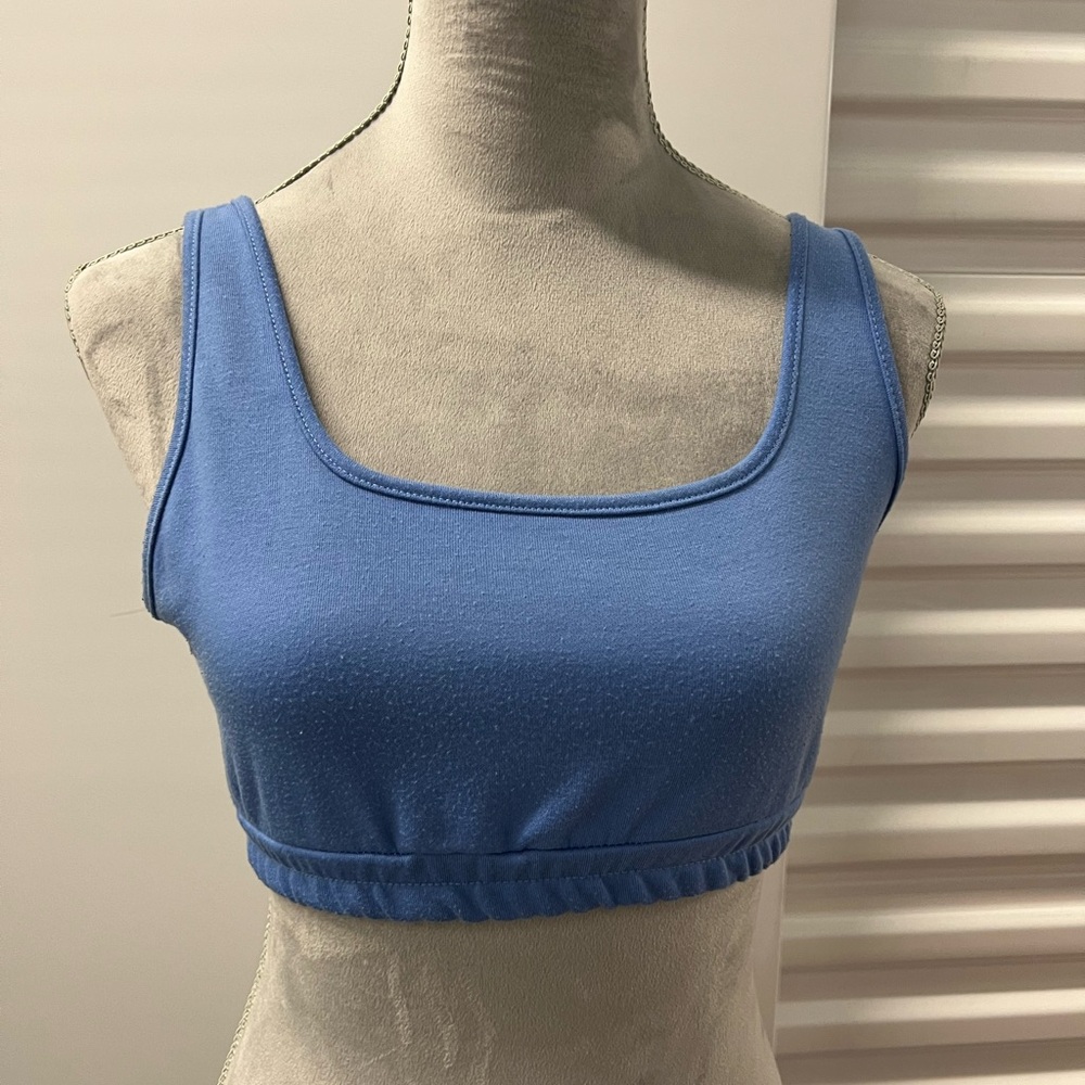 Blue Crop Top